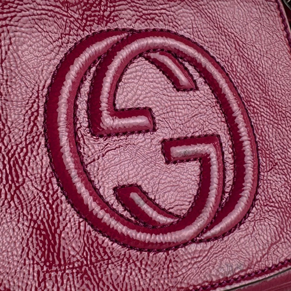 GUCCI Pink Leather Shoulder Bag - Picture 12 of 14